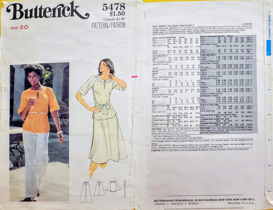 Butterick 5478