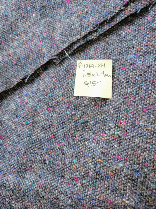 Vintage Wool Tweed Fabric