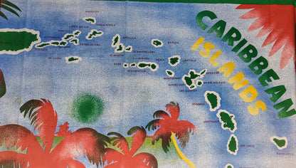 Fabric Panel--Caribbean Islands