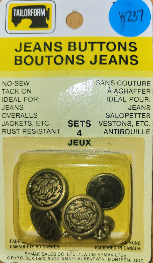 Vintage Jeans Buttons