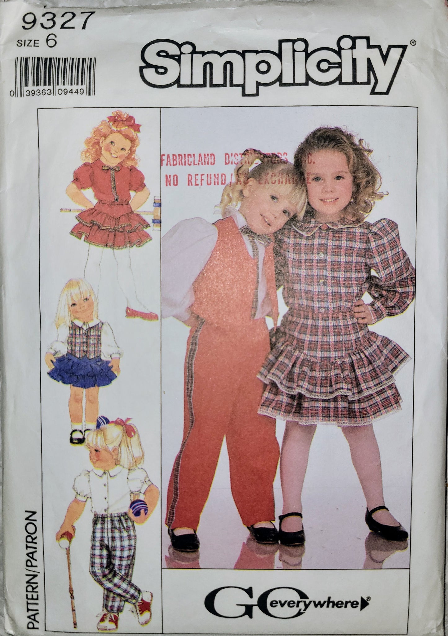 Simplicity 9327