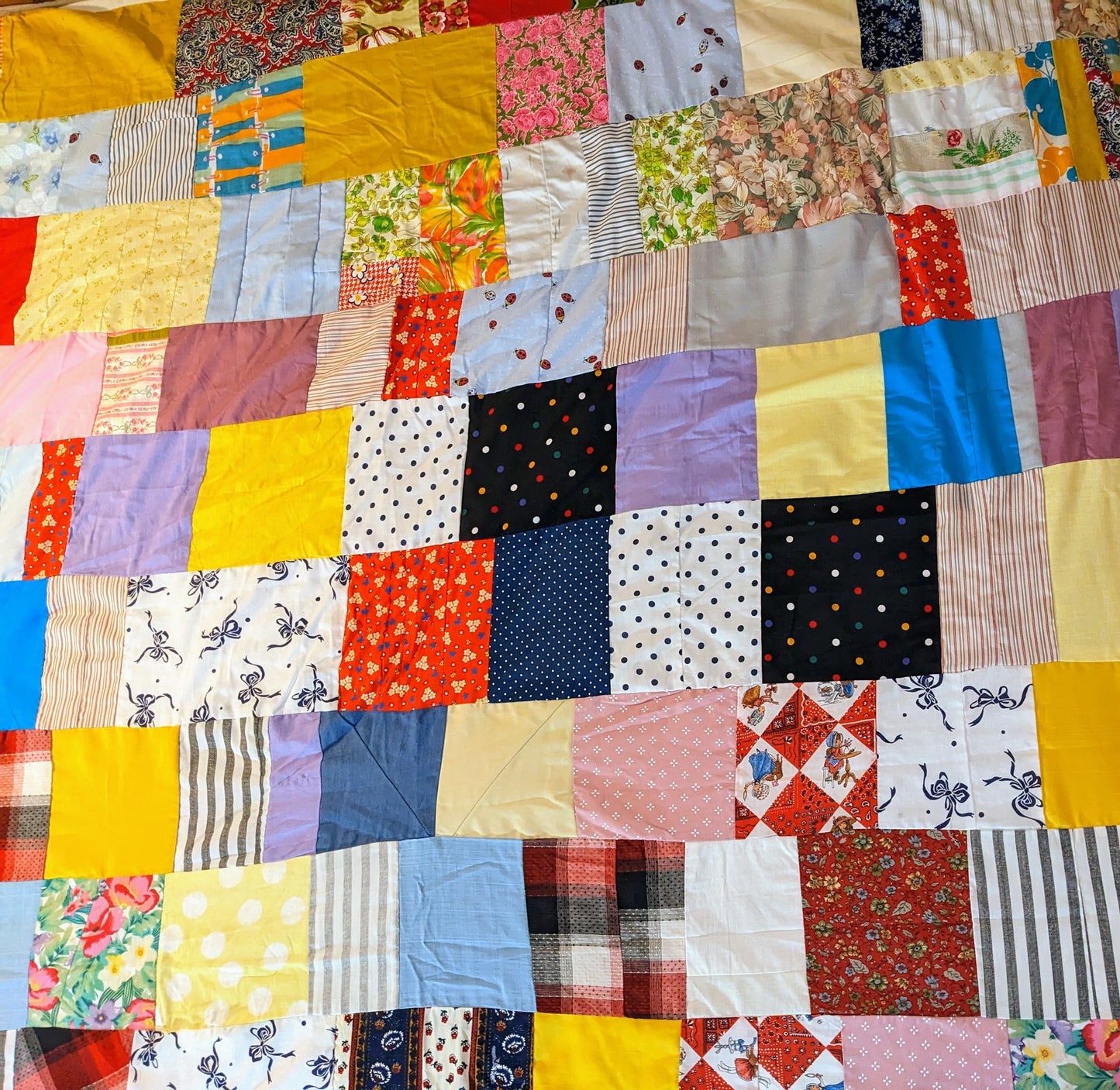 Vintage Handmade Crazy Quilt Duvet Cover