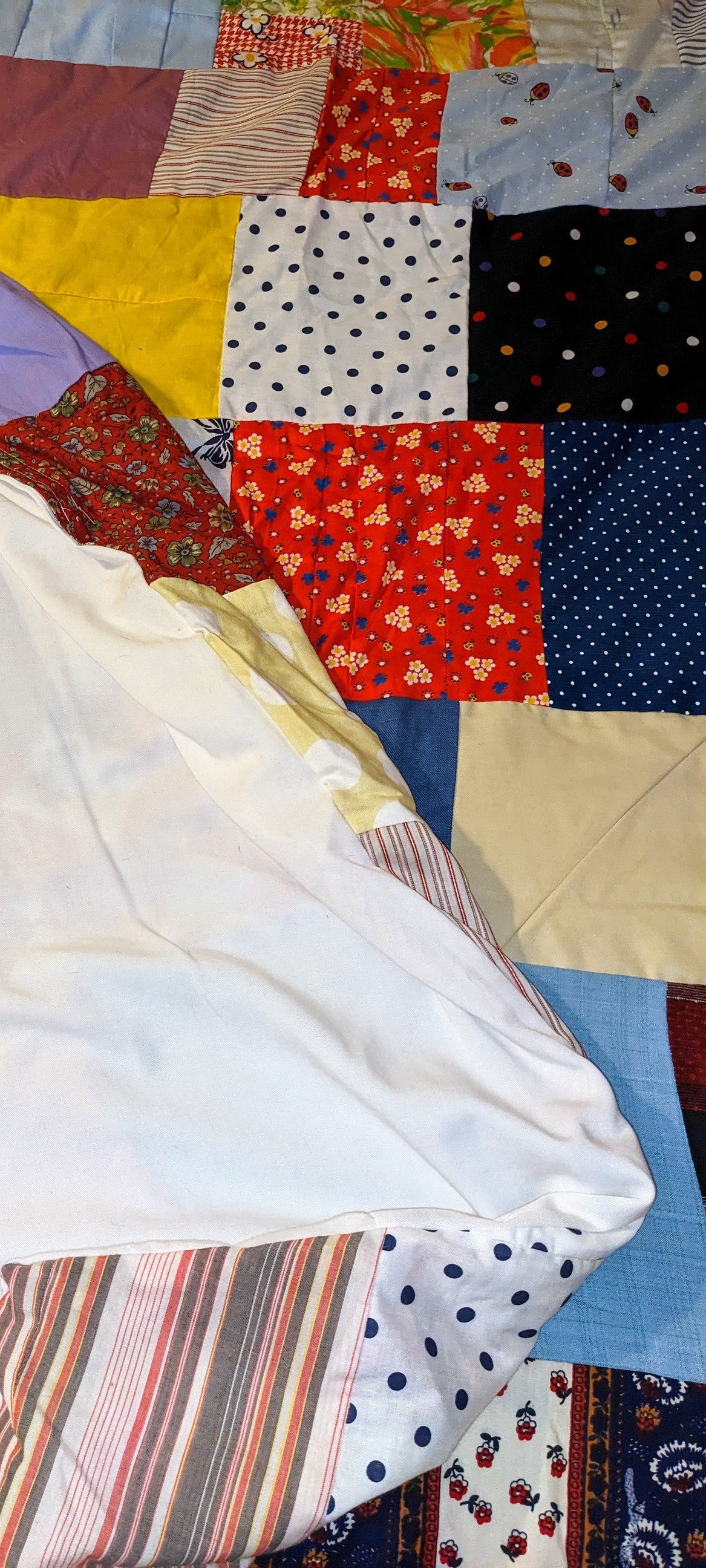 Vintage Handmade Crazy Quilt Duvet Cover