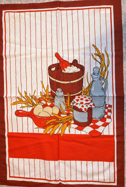 Vintage Souvenir Tea Towel