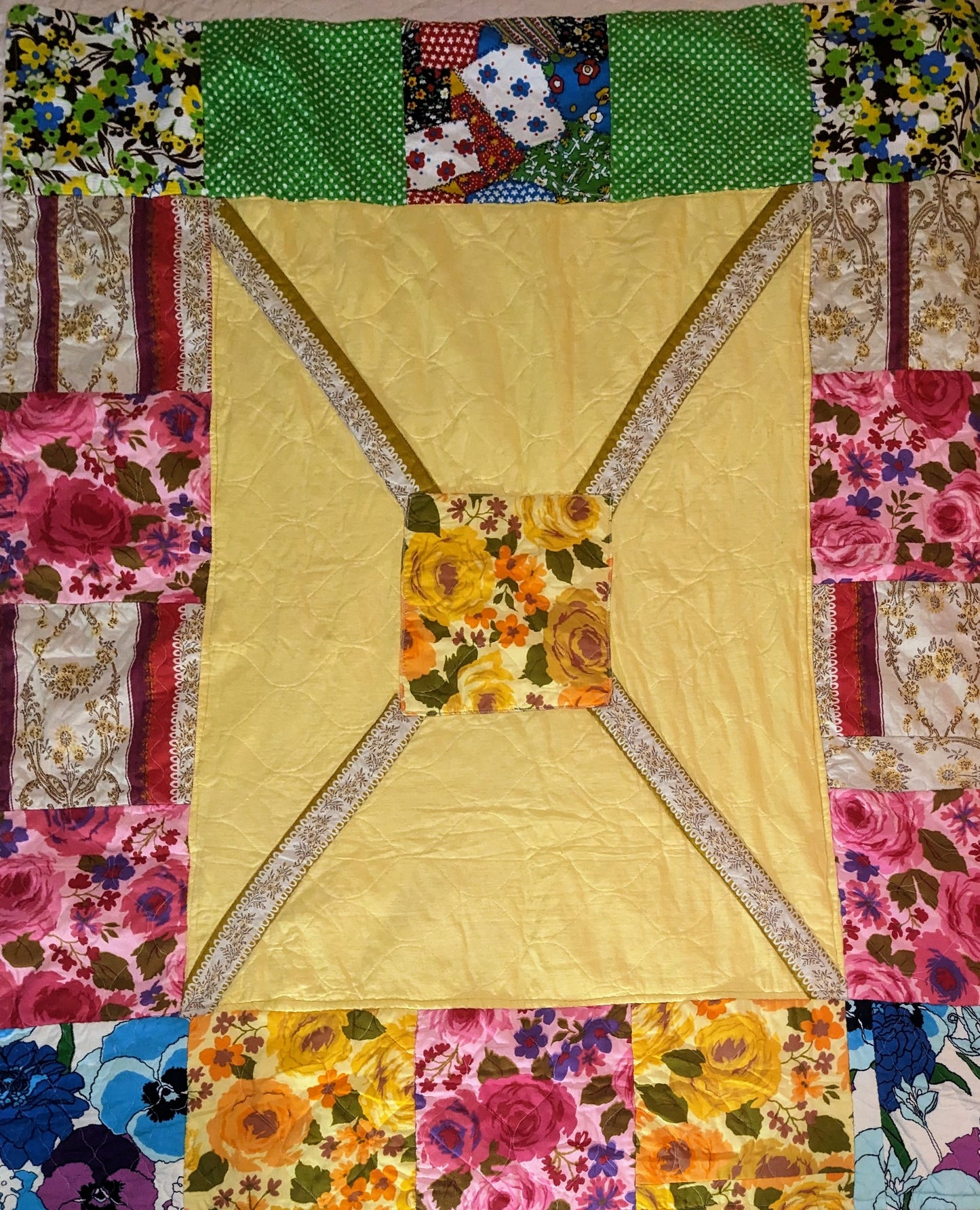 Vintage Patchwork Crib Quilt