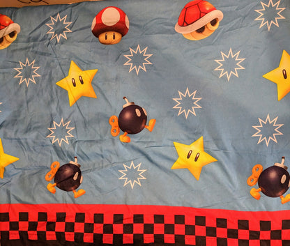 Vintage Super Mario Bedsheet