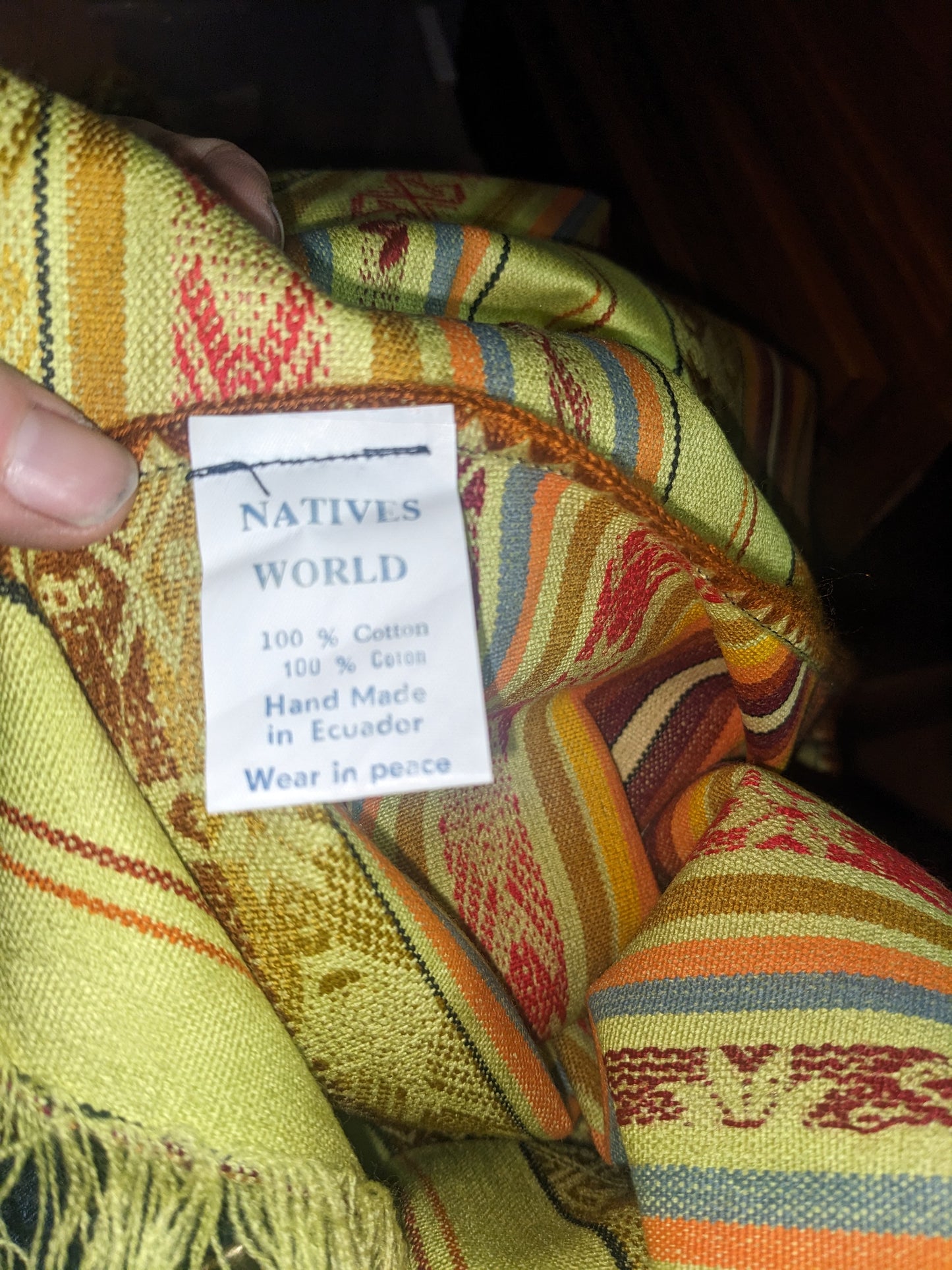 Vintage Woven Cotton Blanket