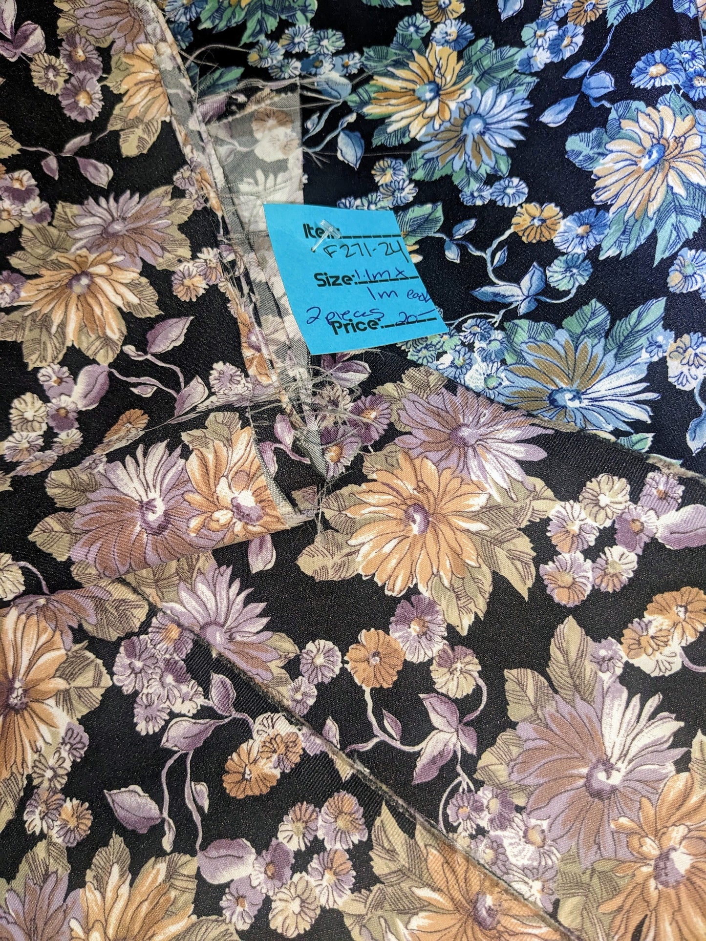 Vintage Floral Fabric Set