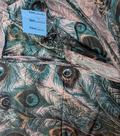 Vintage Peacock Fabric