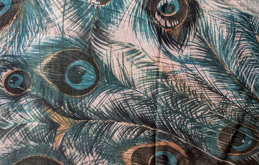 Vintage Peacock Fabric