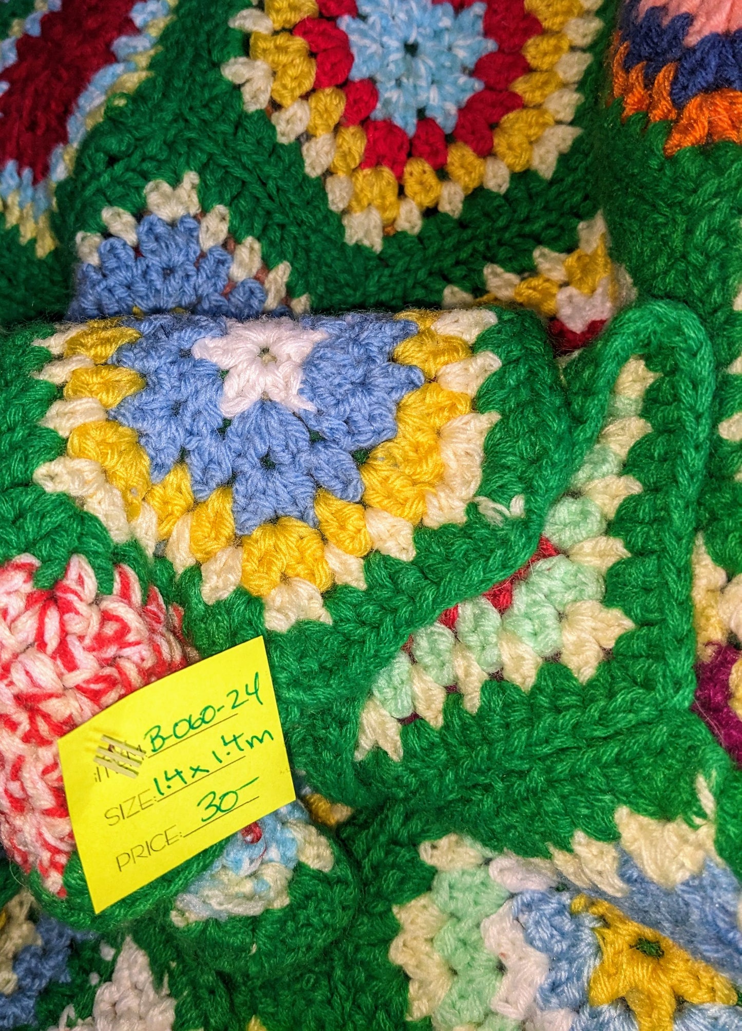 Vintage Granny Square Afghan