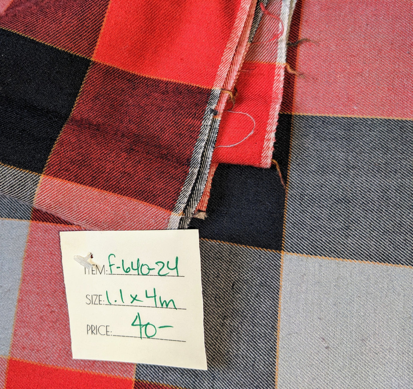 Vintage Plaid Fabric