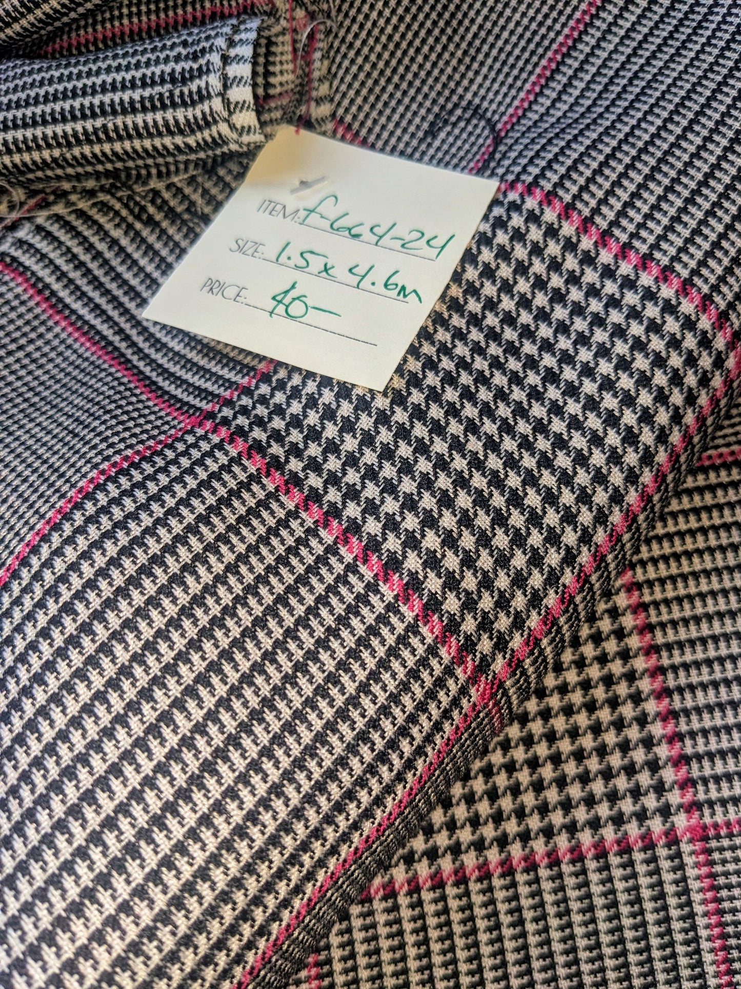 Vintage Houndstooth Fabric