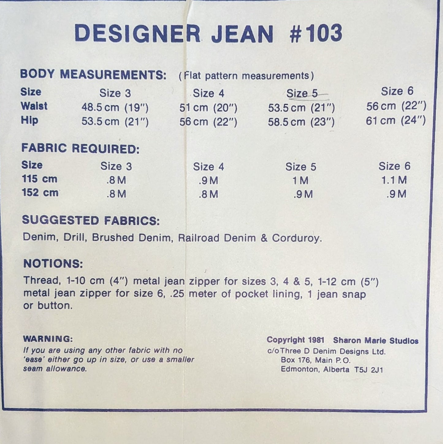 103 DESIGNER JEANS PATTERN TO SEW