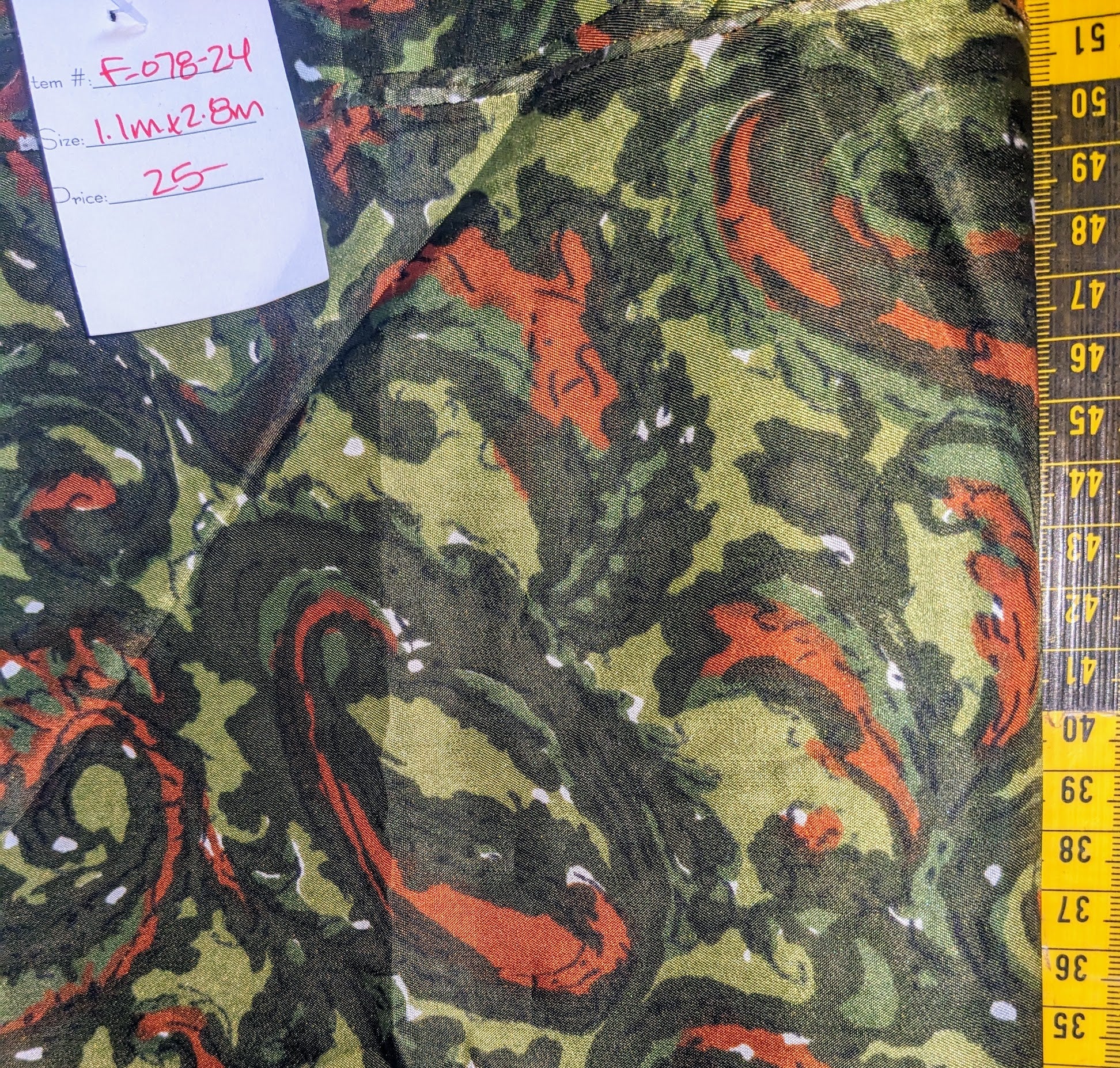 Vintage Acetate Fabric