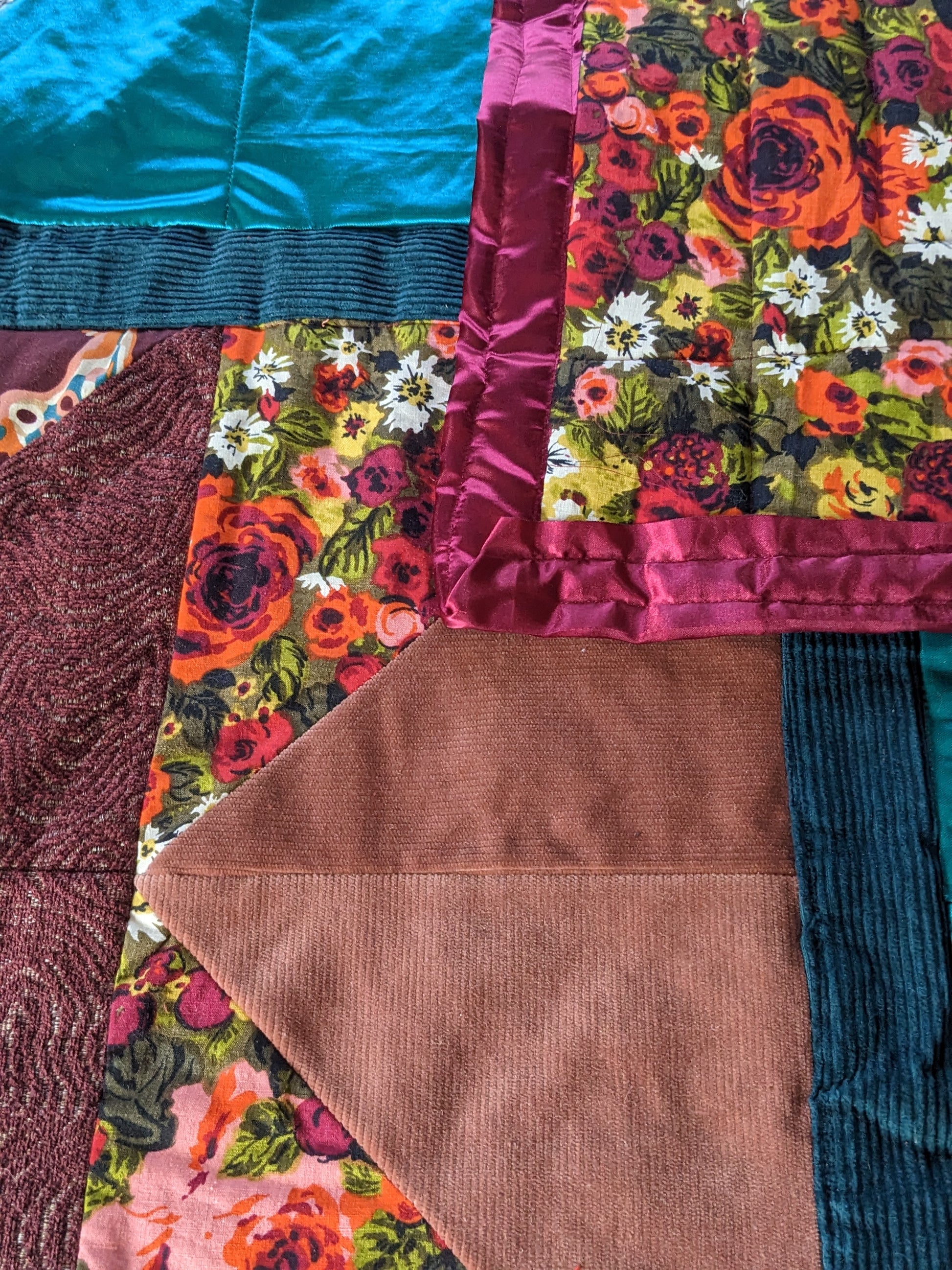 Thrown Together Quilt--Academia Bouquet Throw