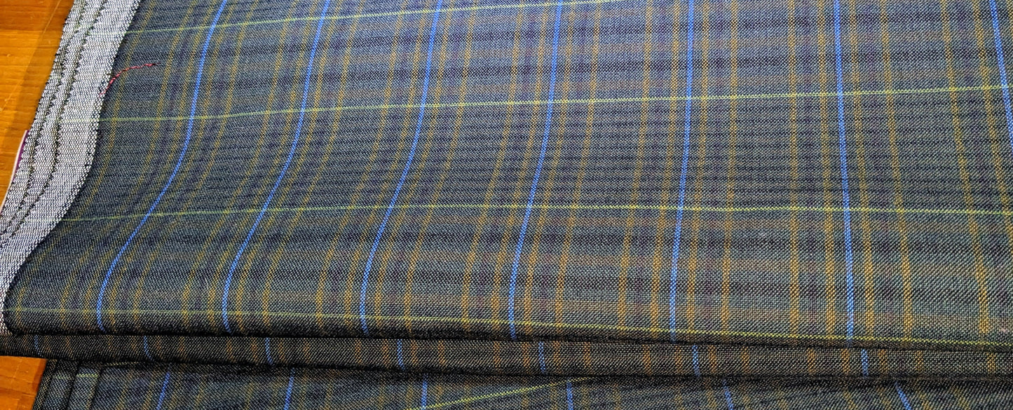 PLAID COTTON SHIRTING fabric