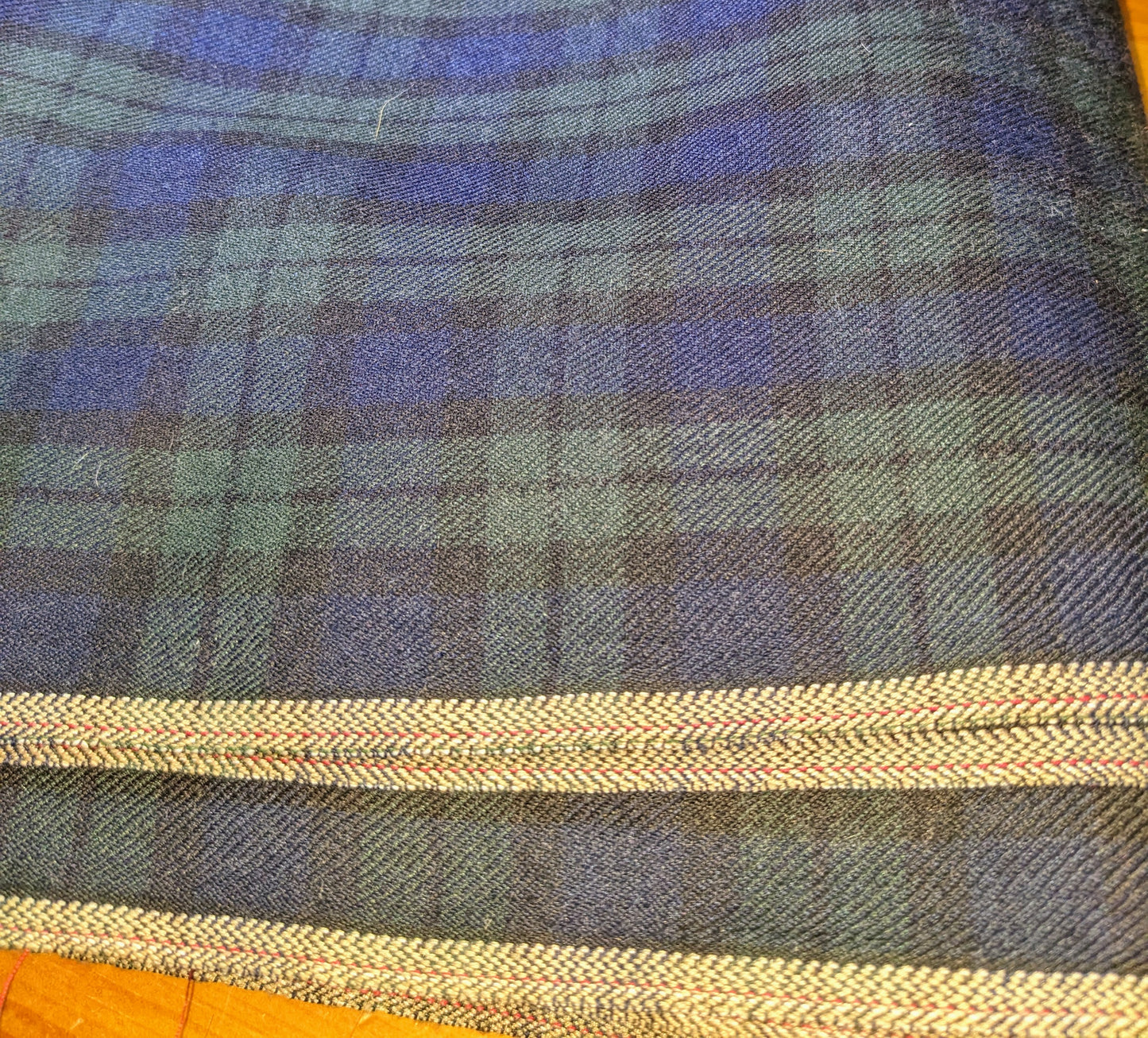 WOOL BLEND TARTAN fabric